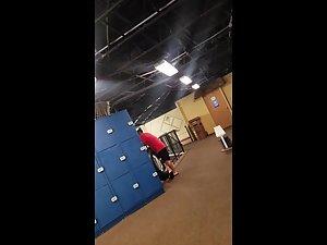 Tattooed girl's ass falls out of glittery bikini Picture 1