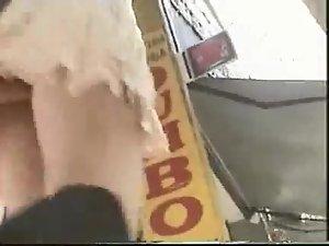 Following a sexy girl in a short skirt Picture 5