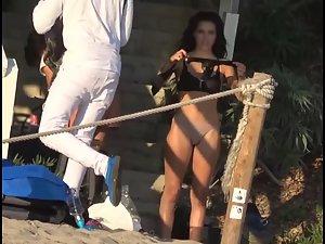 Peeping on model's pussy during photoshoot Picture 7