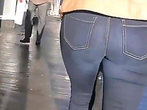 Following a classy woman's ass