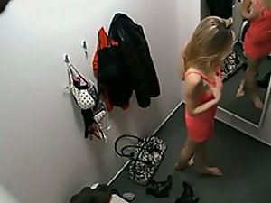 Smoking hot teen girl trying new clothes