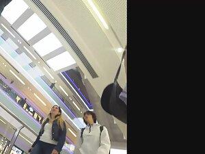 Hot ass and crotch in upskirt of dress with cupcakes Picture 4