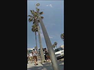 Miniature thong makes her look nude Picture 2