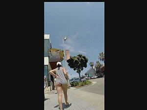 Miniature thong makes her look nude Picture 4