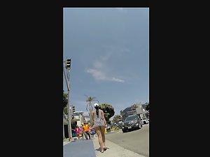 Miniature thong makes her look nude Picture 7