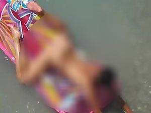 Amazing ass with tan lines in the water