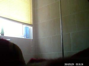 Attractive girl spied nude in the shower Picture 2