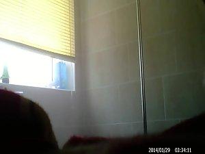 Attractive girl spied nude in the shower Picture 4