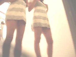 Girls spied while shopping matching dresses Picture 8