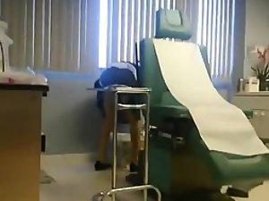 Checking out the dentist's assistant