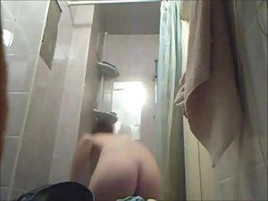 Fuckable girl on hidden cam in a shower Picture 4