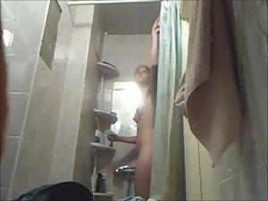 Fuckable girl on hidden cam in a shower Picture 6