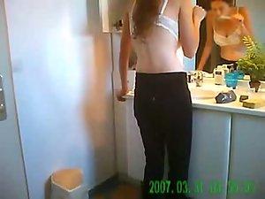 Redhead sister nude on a hidden camera Picture 7