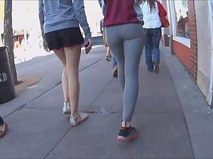 Clumsy teen girl got a hot ass in tights Picture 3