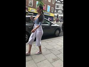 Insane big boobs spotted on the street Picture 3