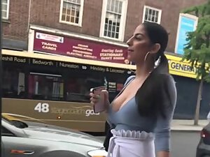 Insane big boobs spotted on the street