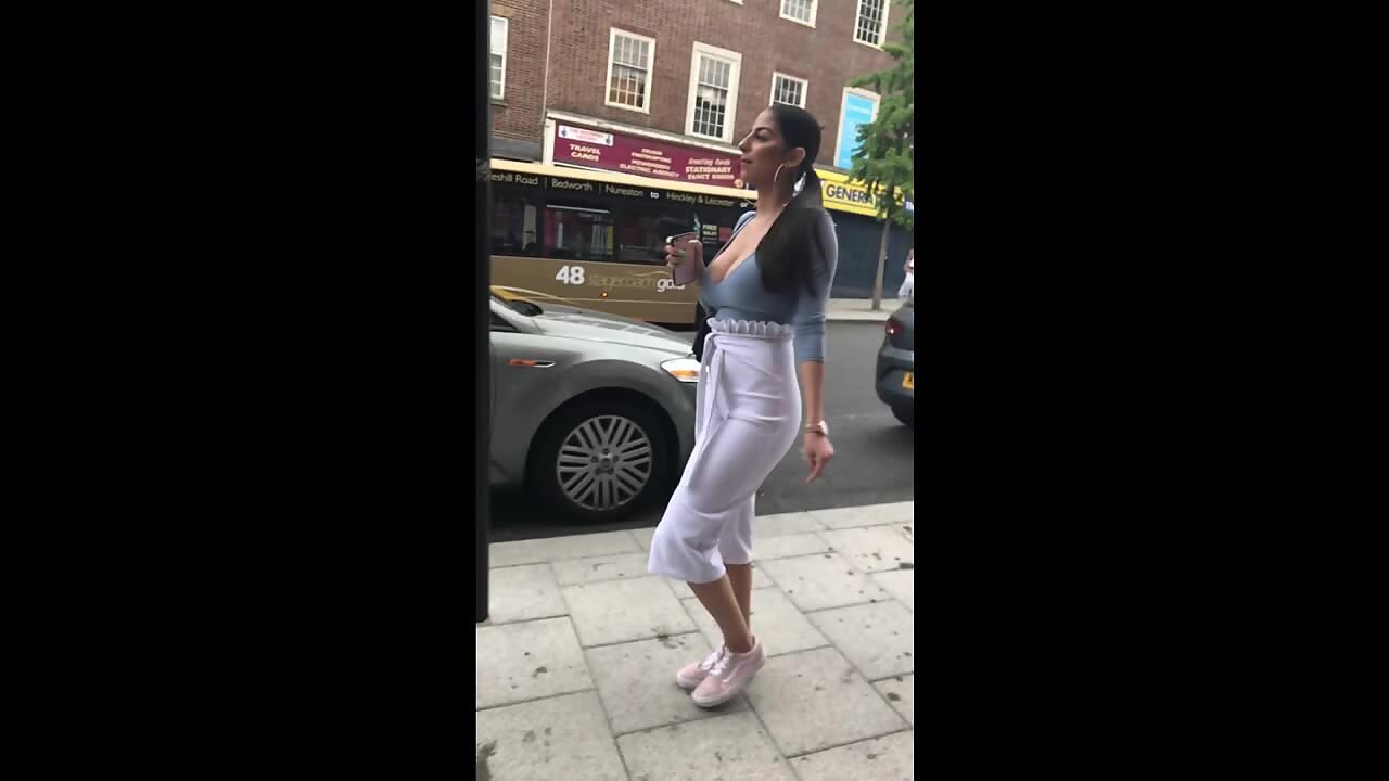 Insane big boobs spotted on the street