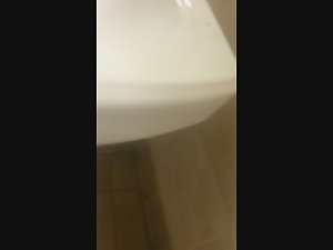 Dirty sex with hot girl in the public toilet Picture 6