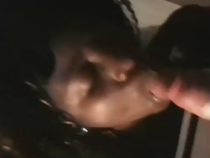 Black girl is face fucked and gets a load Picture 3