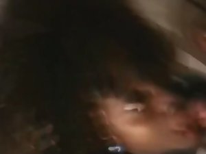 Black girl is face fucked and gets a load Picture 4