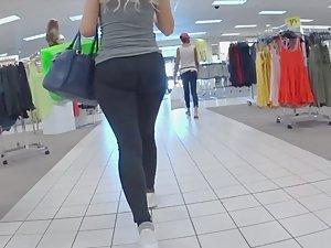 Saggy ass turned into nice one in leggings Picture 8