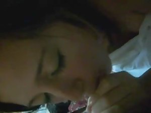 Shy girlfriend sucks and kisses a dick Picture 5