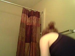 Spying on sister's adorable boobs in bathroom Picture 5