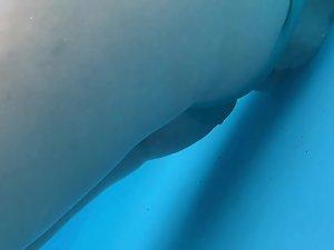 Voyeur peeps on his sexy friend in and out of pool Picture 5