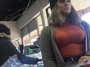 Hot busty cashier with unique style Picture 5
