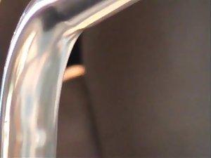 Close up of her sexy leopard panties Picture 2