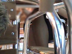 Close up of her sexy leopard panties Picture 3