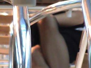 Close up of her sexy leopard panties Picture 7