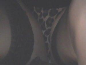 Close up of her sexy leopard panties Picture 8