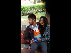 Blowjob in park gets interrupted when people pass by Picture 5