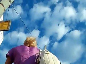 Long legs and a fabulous ass upskirt Picture 5