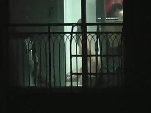 Peeping neighbors watch porn and fuck Picture 2