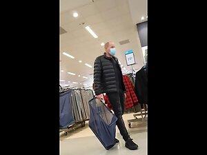 Athletic looking blonde bends over a lot Picture 6