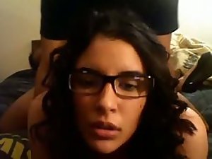 Stunning beauty gets fucked on a webcam