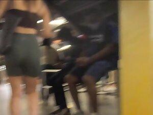 Phat asian pussy in too tight shorts Picture 4