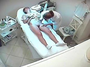 Hidden camera spying on girl getting wax job Picture 2