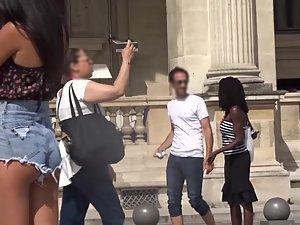 inspection of a sexy tourist girl that likes to pose Picture 3