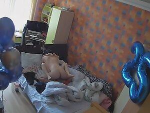 Hidden cam caught sex after her birthday party Picture 2