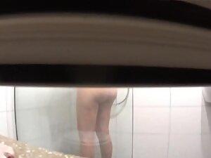 Window peeping on naked curvy girl in the shower Picture 3
