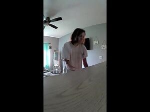 Spying on stepsister's new big boobs Picture 2