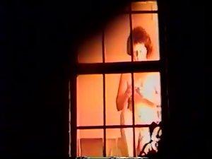 Mature woman rubbing lotion on tits Picture 4