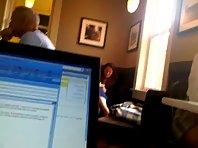 Sexy girl in the coffee shop Picture 4