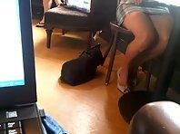 Sexy girl in the coffee shop Picture 5