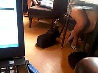 Sexy girl in the coffee shop Picture 8