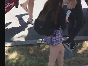 Schoolgirl got a serious wedgie problem in her ass Picture 2