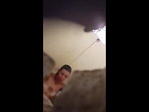 Spying on yummy tits with tan lines in shower Picture 2